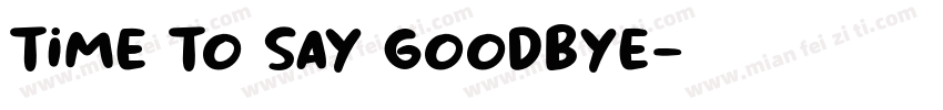 time to say goodbye字体转换